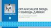 Организация ввода и вывода данных. Начала программирования на языке PYTHON