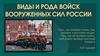 Виды и рода войск вооруженных сил России