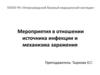 Мероприятия  в отношении источника инфекции и механизма заражения