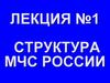 Лекция №1 структура МЧС