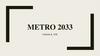 Metro 2033