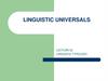 Linguistic universals. Lecture 02 linguistic typology