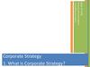 Corporate Strategy