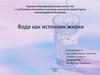 Вода как источник жизни