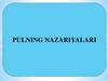 Pulning nazariyalari