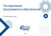 Тестирование программного обеспечения