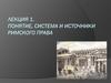 Понятие, система и источники римского права