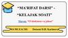 Ma’rifat darsi” “kelajak soati”