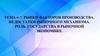 Рынки факторов производства. Недостатки рыночного механизма. Роль государства в рыночной экономике. Тема 6-7