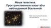 Наша галактика. Пространственные масштабы наблюдаемой Вселенной