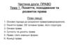 Тема 1. Поняття, походження та розвиток права