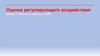 Оценка регулирующего воздействия