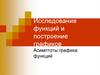 Исследование функций и построение графиков. Асимптоты графика функций