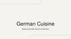 German Cuisine
