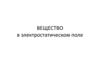 Вещество в электростатическом поле