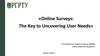 «Online Surveys: The Key to Uncovering User Needs»