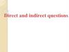 Direct and indirect questions