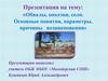 Обвалы, оползни, сели. Основные понятия, параметры, причины возникновения