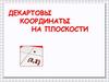 Декартовы координаты на плоскости