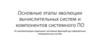 Основные этапы эволюции вычислительных систем и компонентов системного ПО
