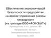 Обеспечение экономической безопасности предприятия на основе управления риском ликвидности (на примере ООО «РСК СБЫТ»)