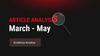 Article analysis. March - may