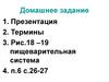 Питание и пищеварение у простейших и беспозвоночных животных