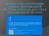 Диагностика и коррекция ошибок операционной системы, контроль доступа к операционной системе