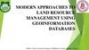Modern approaches to land resource management using geoinformation databases