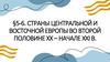Страны центральной и восточной европы во второй половине XX - начале XXI в. Реальный социализм