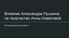 Влияние Александра Пушкина на творчество Анны Ахматовой. Исследовательский проект