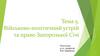 Військово-політичний устрій та право Запорозької Січі (тема 5)