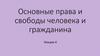 Основные права и свободы человека и гражданина Лекция 4