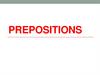Prepositions