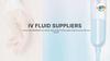 IV Fluids Suppliers