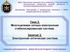 Тема 2. Многоцелевая оптико-электронная стабилизированная система. Занятие 2. Электронная оптическая система