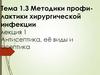 Методики профи-лактики хирургической инфекции. Антисептика, её виды и асептика. Лекция 1