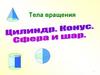 Тела вращения. Цилиндр, конус, шар