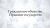 Гражданское общество. Правовое государство