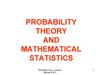 Теорія ймовірностей та математична статистика