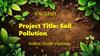 Soil Pollution
