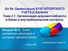 Организация документооборота в банке и внутрибанковский контроль
