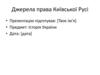 Джерела права Київської Русі