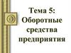 Оборотные средства предприятия. Тема 5