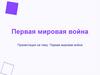 Первая Мировая война. Причины конфликта: кто виноват?
