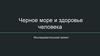Черное море и здоровье человека. Исследовательский проект