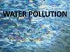 Water pollution