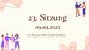 23. Sitzung 09.09.2025 A2.1-Kurs am Goethe-Institut Frankfurt Dienstag & Donnerstag 18:15-20:45 Uhr