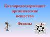 Кислородсодержащие органические вещества. Фенолы