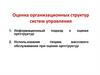 Оценка организационных структур систем управления
